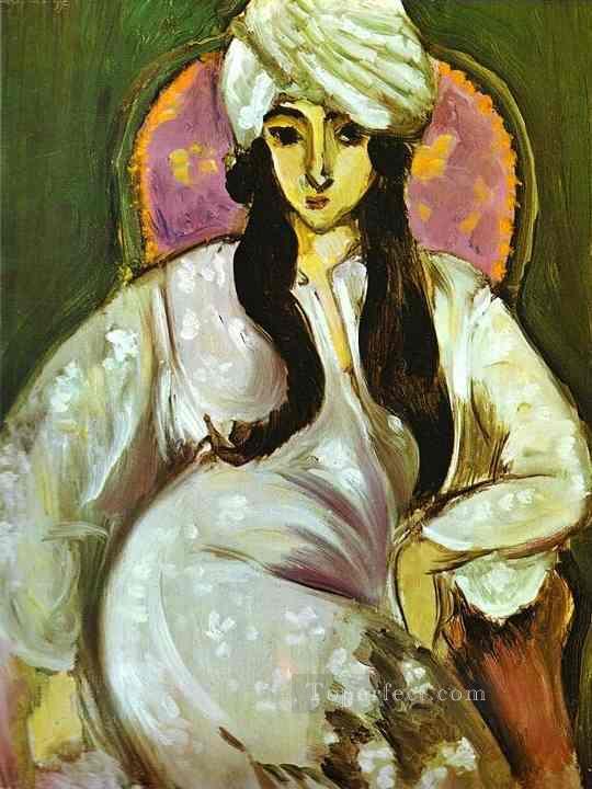 Laurette in a White Turban 1916 Fauvist Oil Paintings